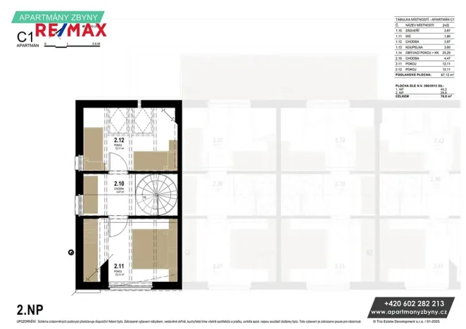 Prodej bytu 3+kk, Doksy, 67 m2