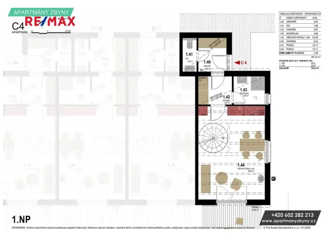 Prodej bytu 3+kk, Doksy, 67 m2