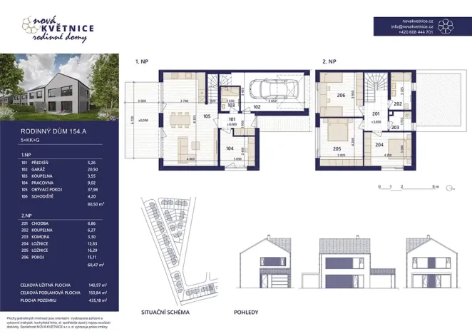 Prodej rodinného domu, Květnice, Konopná, 141 m2