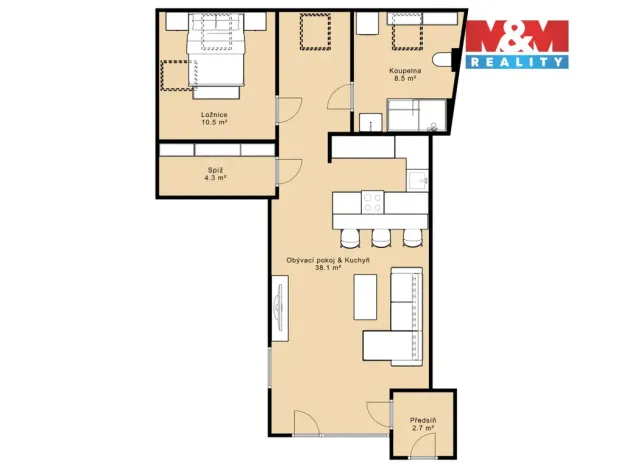 Prodej obchodního prostoru, Rudolfov, Třeboňská, 500 m2
