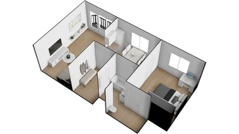 Pronájem bytu 2+kk, Brno - Slatina, Langrova, 64 m2