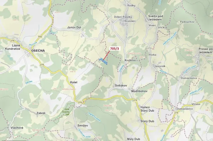 Dražba lesa, Janův Důl, 27787 m2