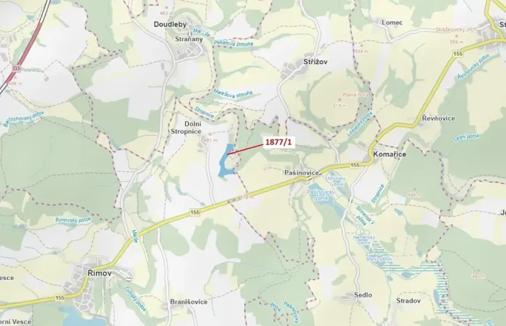 Dražba lesa, Římov, 49760 m2