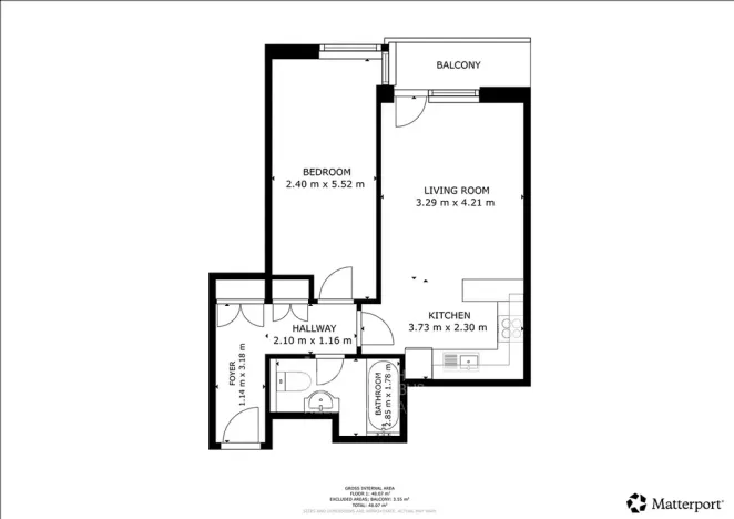 Prodej bytu 2+kk, Praha - Troja, Hnězdenská, 47 m2