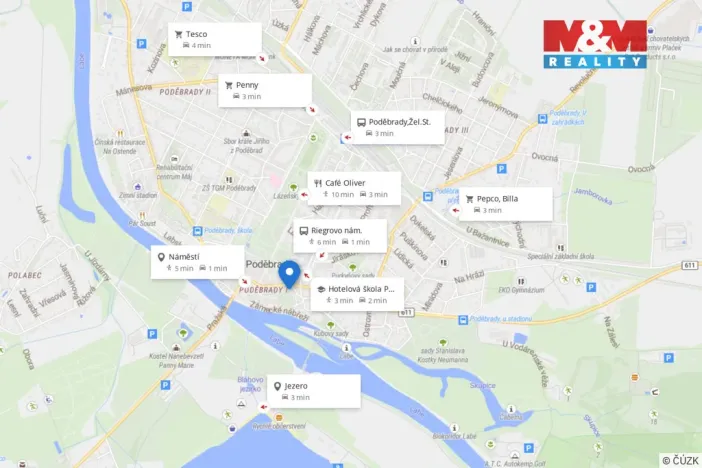 Prodej bytu 2+1, Poděbrady - Poděbrady III, Palackého, 67 m2