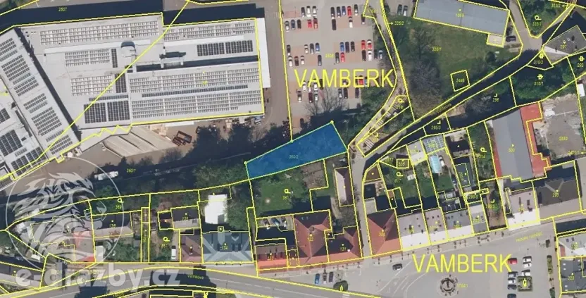 Dražba pozemku, Vamberk, 516 m2