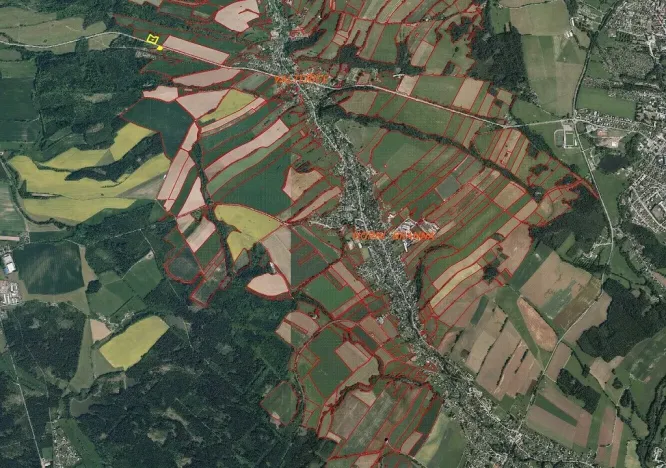 Prodej pole, Horní Branná, 5847 m2