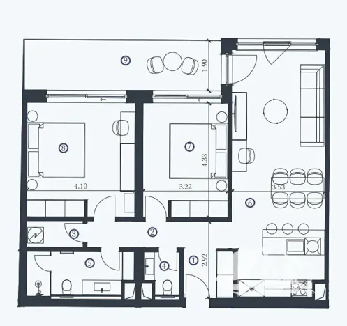 Prodej bytu 3+kk, Savudrija, Chorvatsko, 83 m2