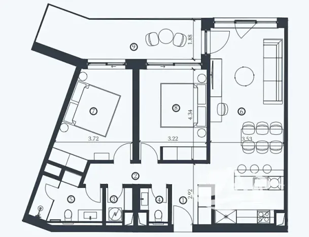 Prodej bytu 2+kk, Savudrija, Chorvatsko, 80 m2