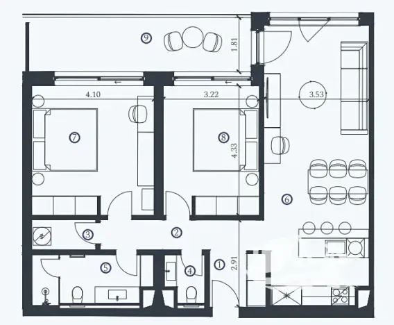 Prodej bytu 3+kk, Savudrija, Chorvatsko, 83 m2