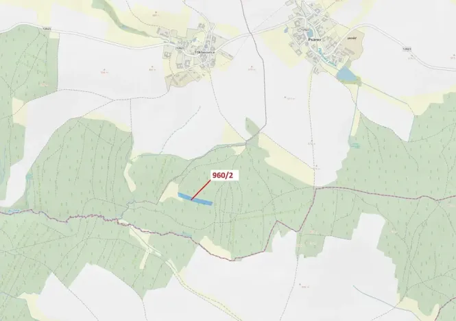 Dražba lesa, Psárov, 7607 m2