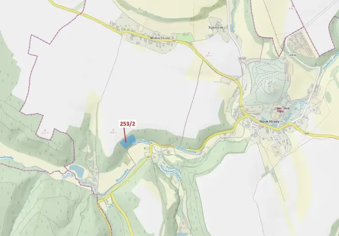 Dražba lesa, Nové Hrady, 7263 m2