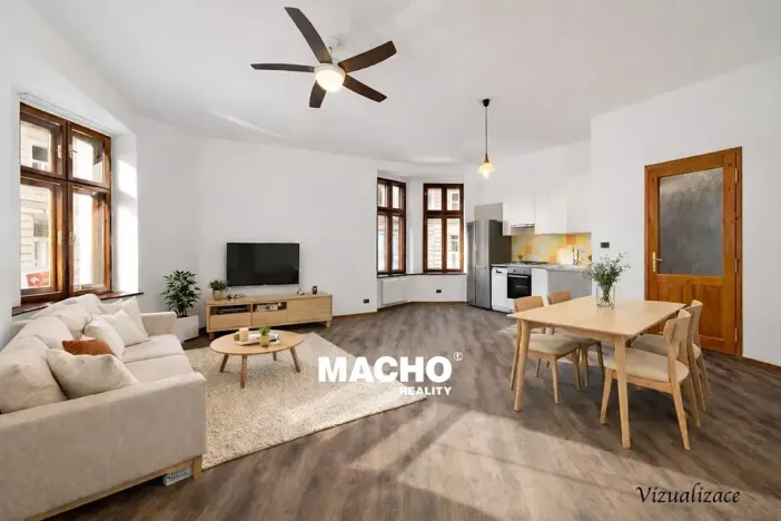 Pronájem bytu 3+kk, Praha - Vršovice, Černomořská, 70 m2