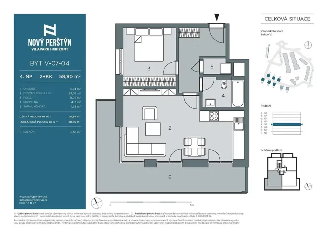 Prodej bytu 2+kk, Liberec, Na Perštýně, 56 m2