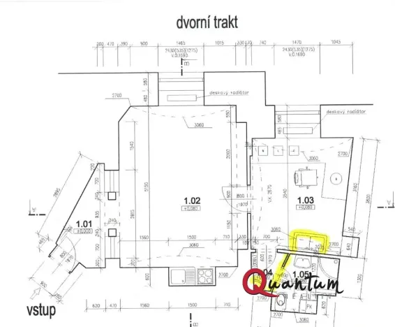 Pronájem kanceláře, Praha - Smíchov, Na Plzeňce, 47 m2