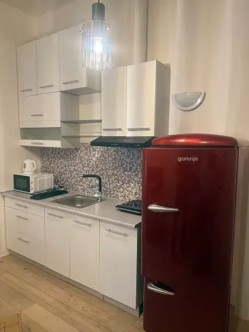 Pronájem bytu 1+kk, Praha - Smíchov, Kmochova, 25 m2