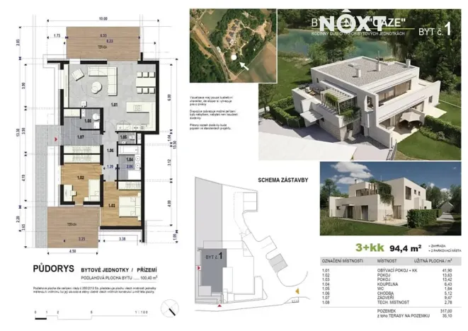 Prodej bytu 3+kk, Tuhaň, 95 m2