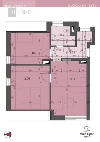 Prodej bytu 3+kk, Černá v Pošumaví, 51 m2