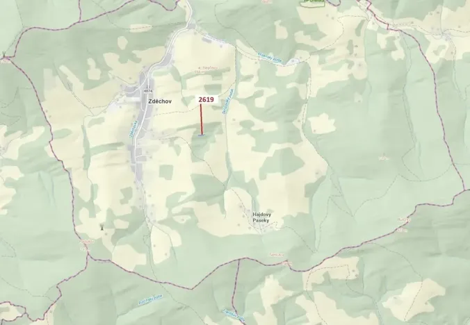 Dražba lesa, Zděchov, 867 m2