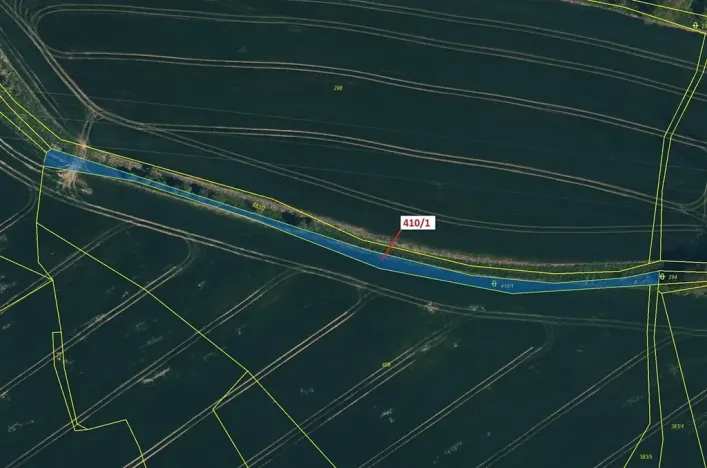 Dražba pozemku, Olešná, 783 m2