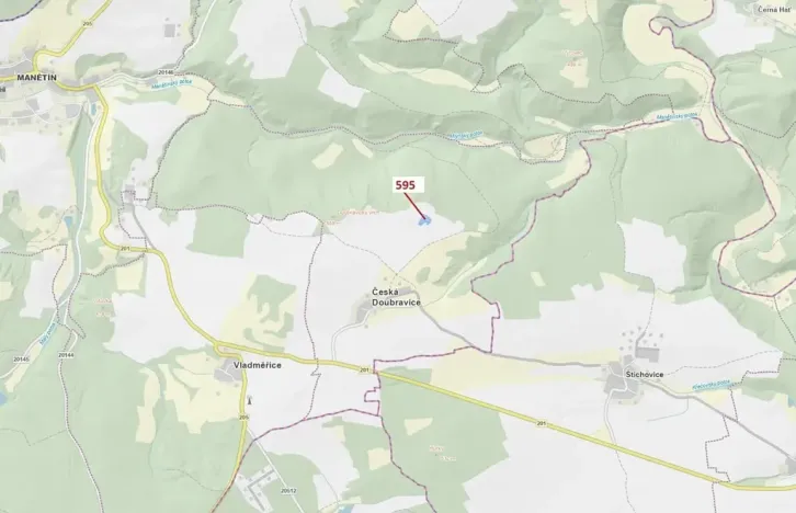 Dražba lesa, Manětín, 4801 m2