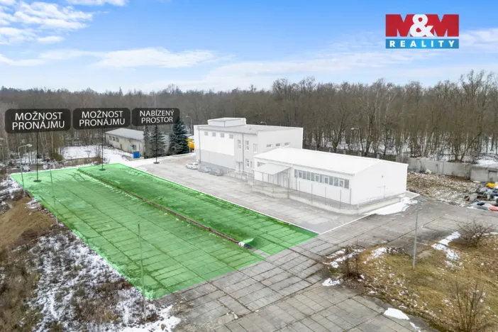 Pronájem výrobních prostor, Libušín, Důl Max, 768 m2