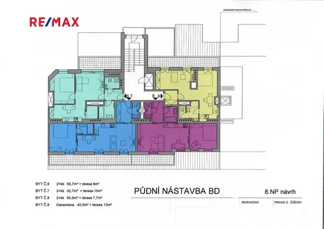 Prodej bytu 5+1, Praha - Žižkov, Baranova, 117 m2