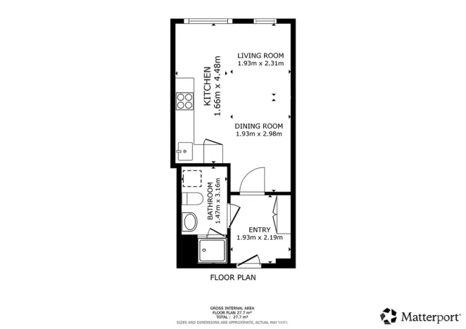 Pronájem bytu 1+kk, Praha - Nusle, Maroldova, 28 m2