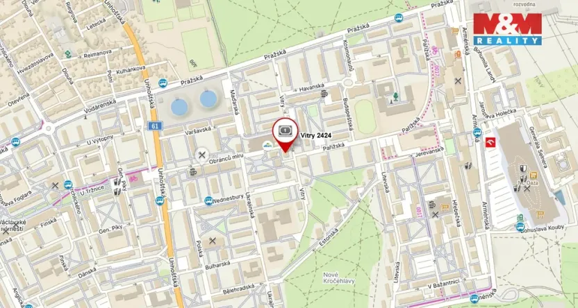 Prodej bytu 1+kk, Kladno - Kročehlavy, Vitry, 26 m2