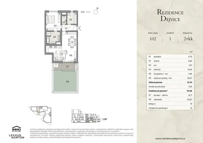 Prodej bytu 2+kk, Praha - Dejvice, U dejvického rybníčku, 75 m2
