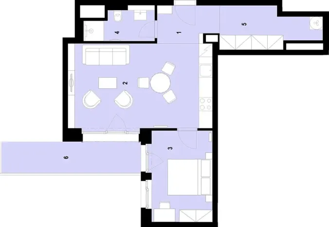 Prodej bytu 2+kk, Brno, Plynárenská, 53 m2