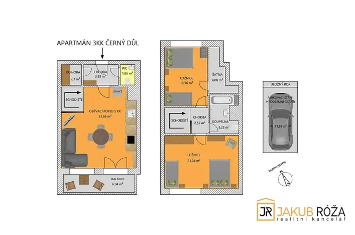 Prodej bytu 3+kk, Černý Důl, 92 m2