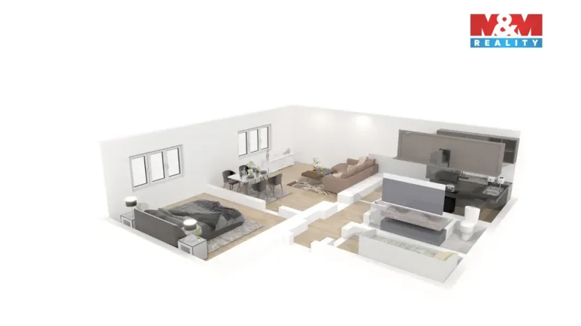 Prodej bytu 3+kk, Pardubice - Zelené Předměstí, Lexova, 61 m2