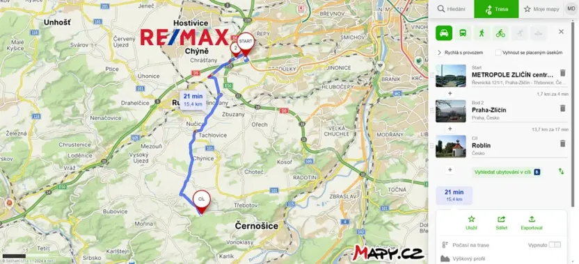 Prodej komerčního pozemku, Roblín, 2000 m2