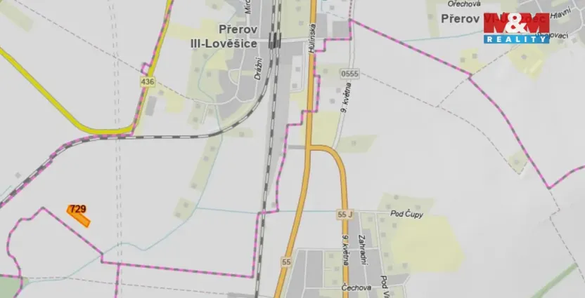 Prodej pole, Přerov, 2517 m2