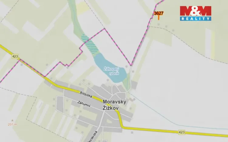 Prodej pole, Moravský Žižkov, 400 m2