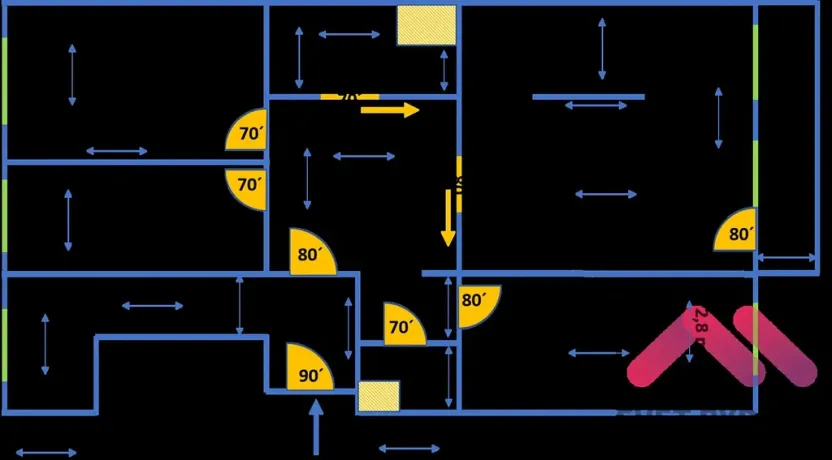 Pronájem bytu 4+1, Praha - Michle, Ohradní, 108 m2