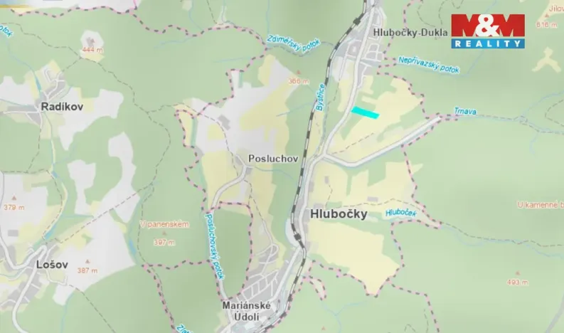 Prodej lesa, Hlubočky, 5070 m2