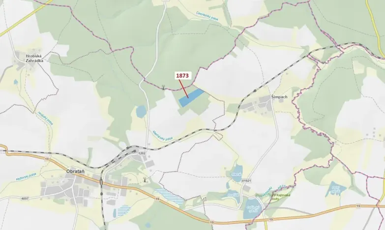 Dražba lesa, Obrataň, 32740 m2