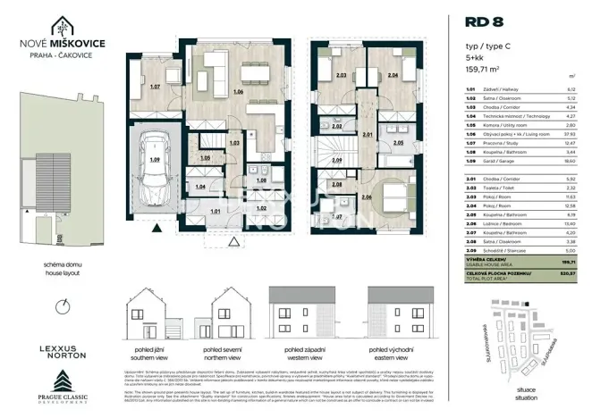 Prodej rodinného domu, Praha - Miškovice, Polabská, 160 m2