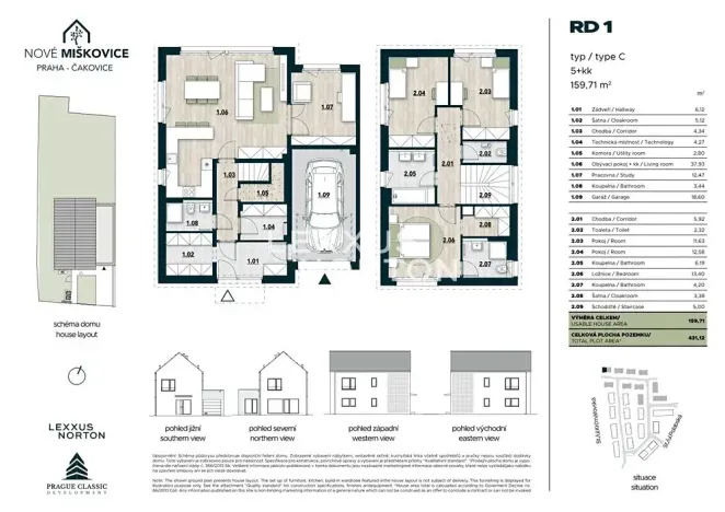 Prodej rodinného domu, Praha - Miškovice, Polabská, 160 m2