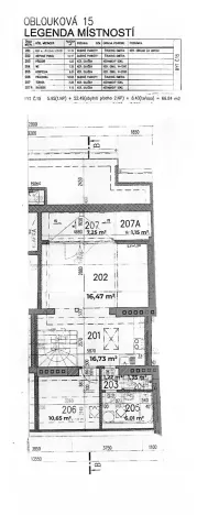 Pronájem bytu 2+kk, Praha - Vršovice, Oblouková, 60 m2