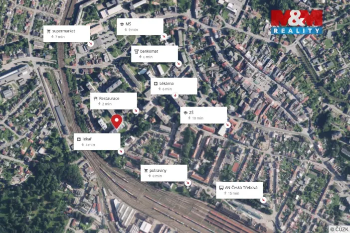 Prodej bytu 1+1, Česká Třebová, Trávník, 37 m2