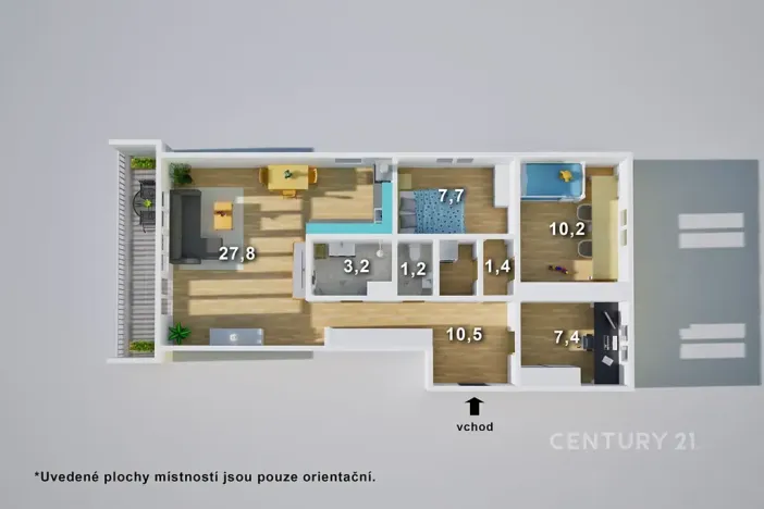Pronájem bytu 4+kk, Liberec, Ostravská, 70 m2