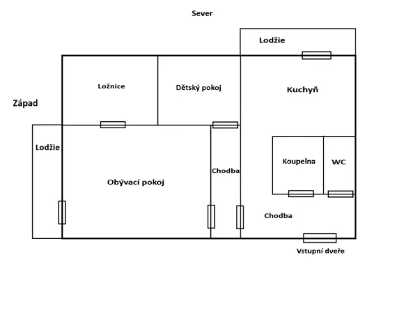 Prodej bytu 3+1, Pardubice, Karla IV., 76 m2
