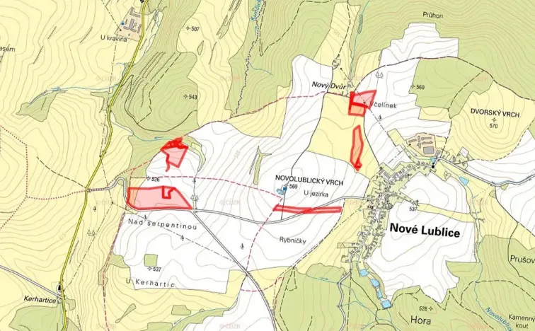 Prodej pole, Nové Lublice, 107742 m2