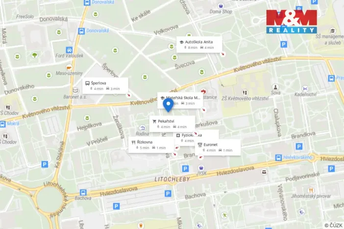 Prodej bytu 3+kk, Praha - Chodov, Machkova, 59 m2