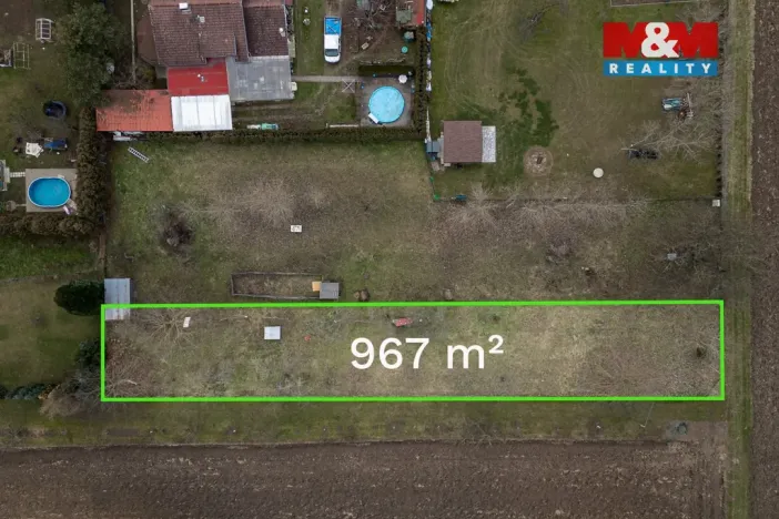 Prodej pozemku pro bydlení, Dub nad Moravou, 967 m2