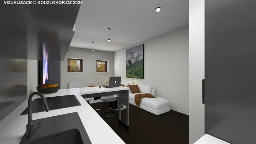 Prodej bytu 1+kk, Janov nad Nisou - Hrabětice, 28 m2