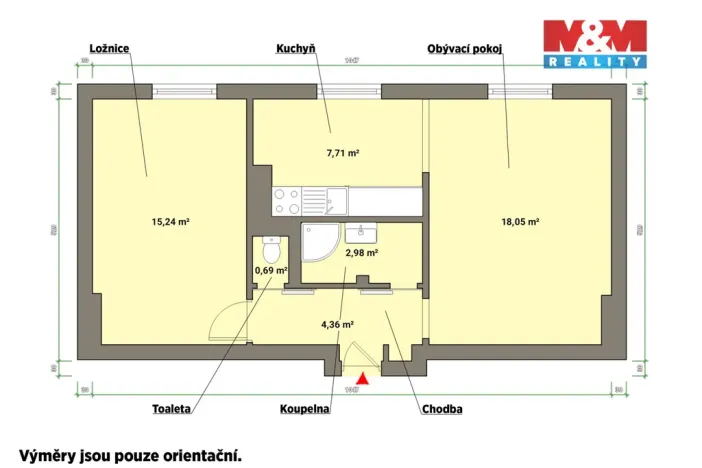 Pronájem bytu 2+1, Mariánské Lázně - Úšovice, Skalníkova, 52 m2